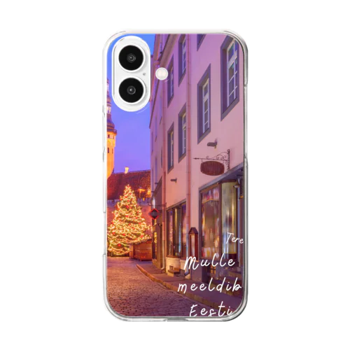 エストニア クリスマススマホケース Clear Smartphone Case