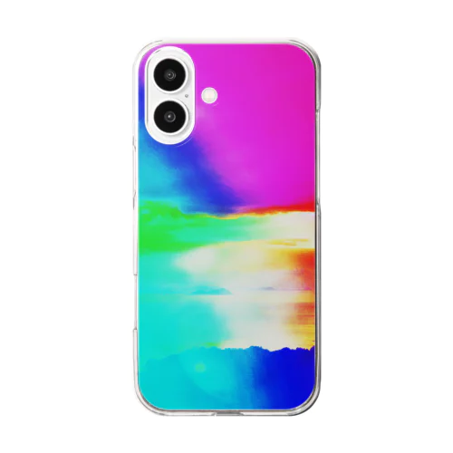 tawarazuの夕陽と宇和海 Clear Smartphone Case