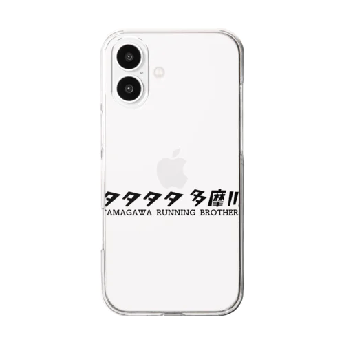 タタタタ多摩川 Clear Smartphone Case