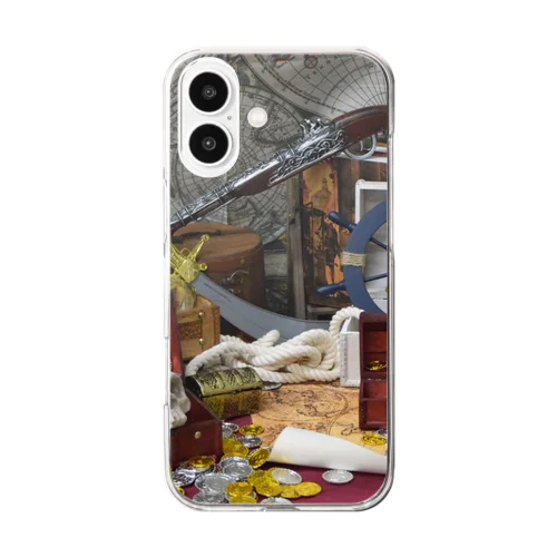 海賊風スマホケース Clear Smartphone Case