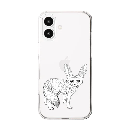 フェネックギツネ Clear Smartphone Case