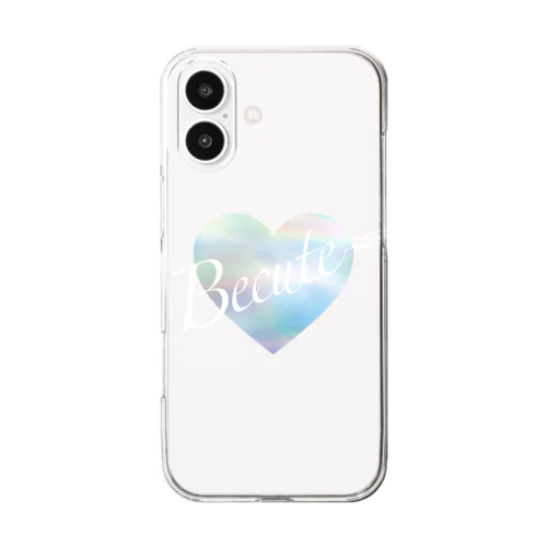 オーロラアローハート Clear Smartphone Case