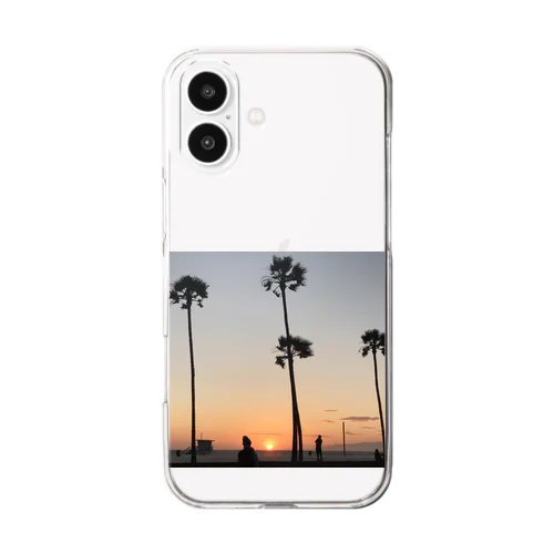 Santa Monica Sunday Sunset Clear Smartphone Case