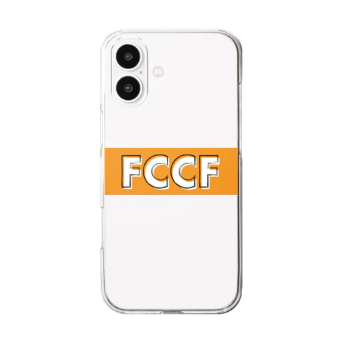 ForCusCaFeボックスロゴ Clear Smartphone Case