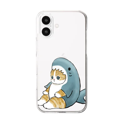 サメにゃん Clear Smartphone Case
