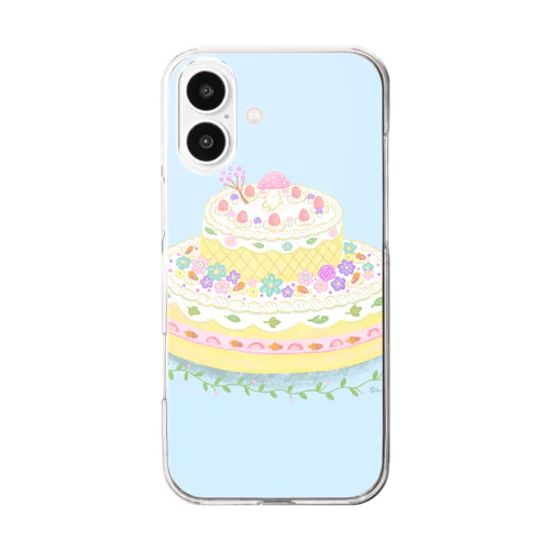 森のショートケーキ Clear Smartphone Case