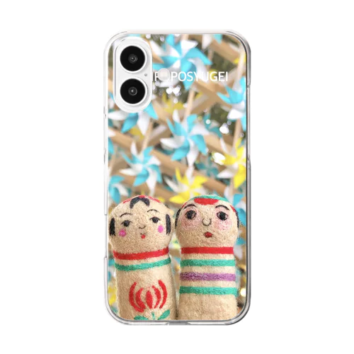 こけしデート Clear Smartphone Case