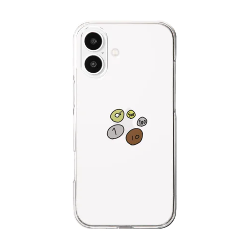 おかね Clear Smartphone Case