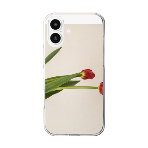 red tulips  Clear Smartphone Case