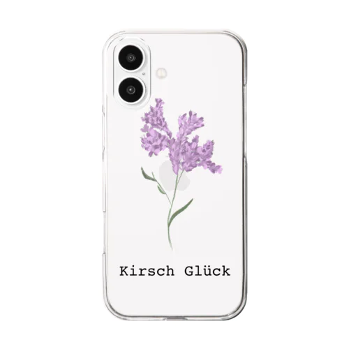 Purple Flower Clear Smartphone Case