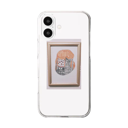 オシャレな泥棒猫さん。 Clear Smartphone Case