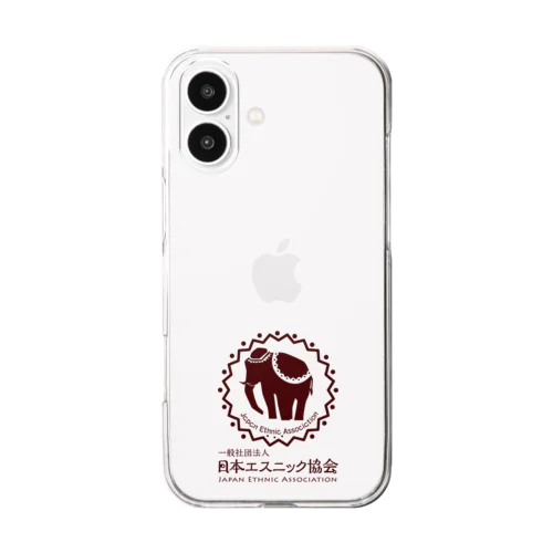 日本エスニック協会 ロゴマークver. Clear Smartphone Case