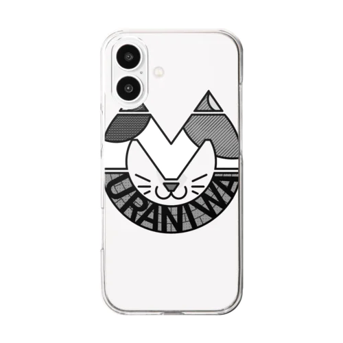 ショップロゴ モノクロ Clear Smartphone Case