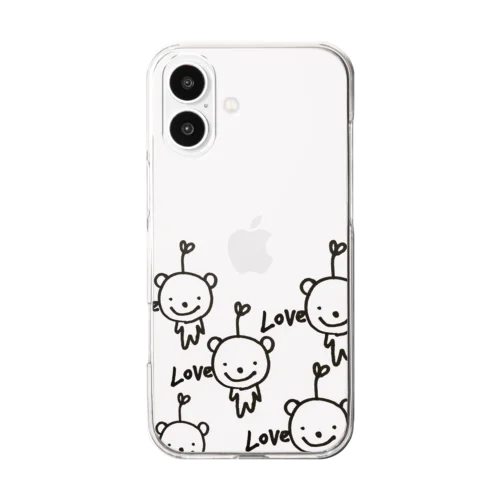 らぶらぶくまたん Clear Smartphone Case