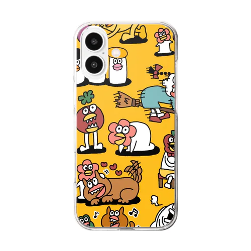 たらこ唇仲間の集団 Clear Smartphone Case
