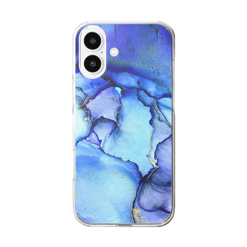 アルコールインクアート Clear Smartphone Case