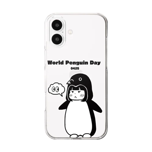 0425「World Penguin Day」 Clear Smartphone Case