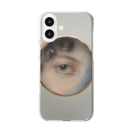 絵画　マリア・マイルス・ヘイワードの目 Clear Smartphone Case