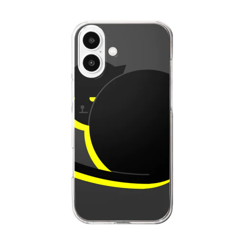 まんまるなねこ(黒) Clear Smartphone Case
