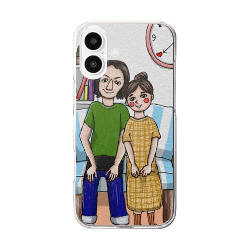 仲良しさん Clear Smartphone Case
