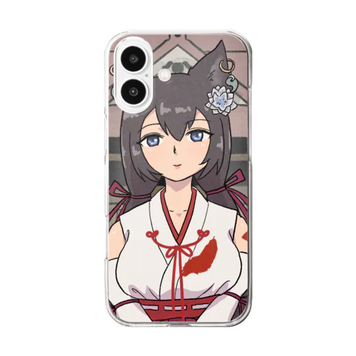 オオカミ様 Clear Smartphone Case