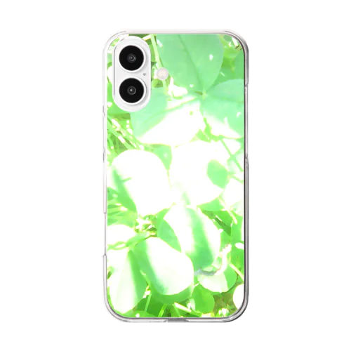 クローバー Clear Smartphone Case