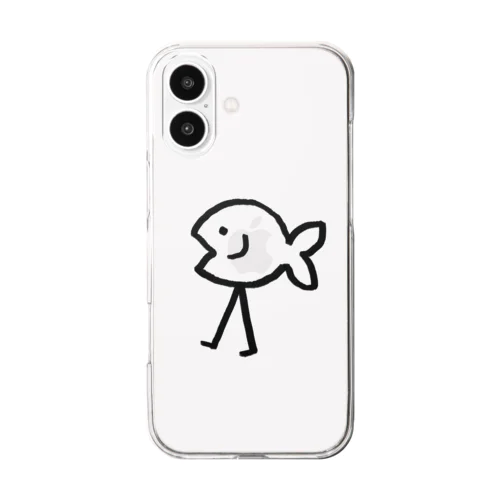 おさかなさん Clear Smartphone Case