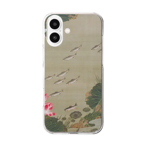 伊藤若冲 《蓮池遊魚図》 Clear Smartphone Case