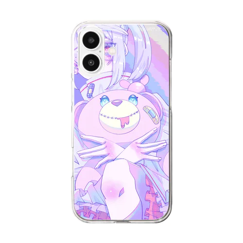 ウサギ女子ちゃん Clear Smartphone Case