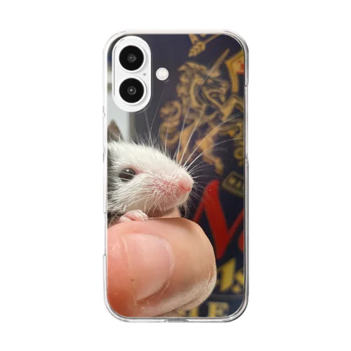 晩酌ねずみチィさん Clear Smartphone Case