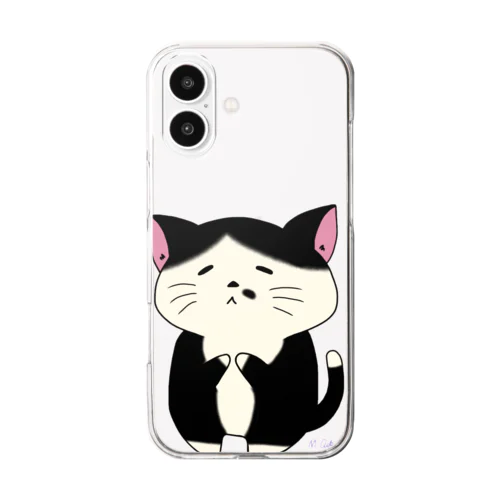 おねだりニャンコ(はちわれ) Clear Smartphone Case