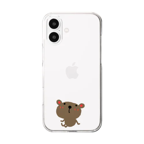 わっくま　休憩しましょ Clear Smartphone Case