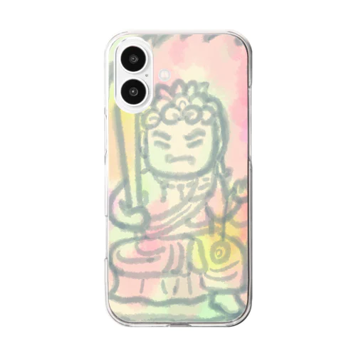 ゆる仏画「不動明王」 Clear Smartphone Case