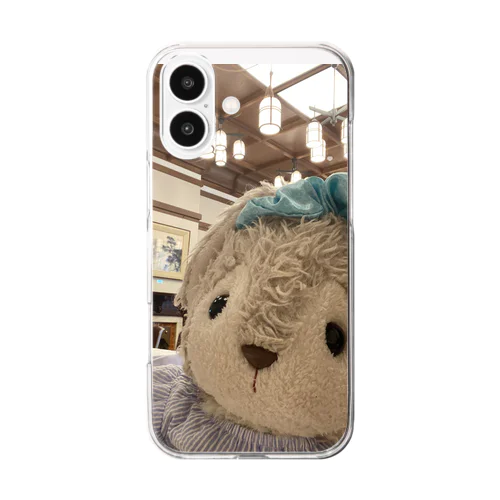 昭和レトロうさぎ「ウナ」 Clear Smartphone Case