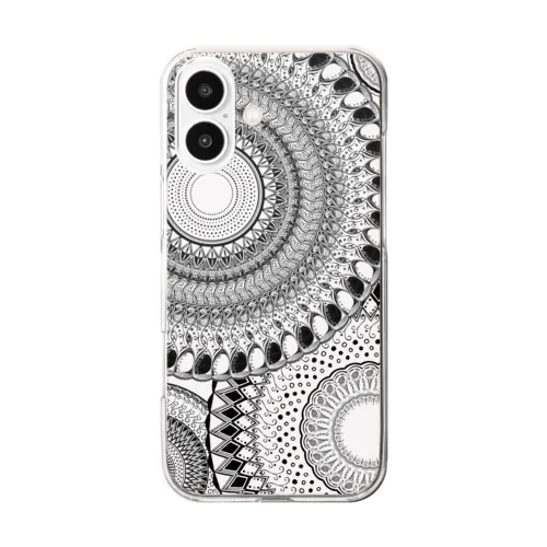写経お絵描き(透過ver. ) Clear Smartphone Case
