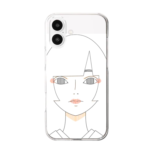 ザシキワラシ Clear Smartphone Case