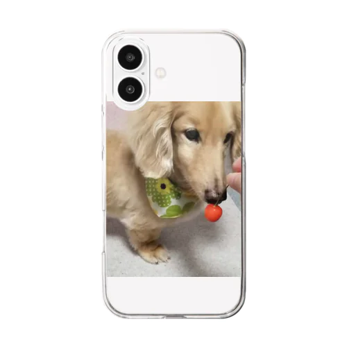 さくらんぼとマロン君 Clear Smartphone Case