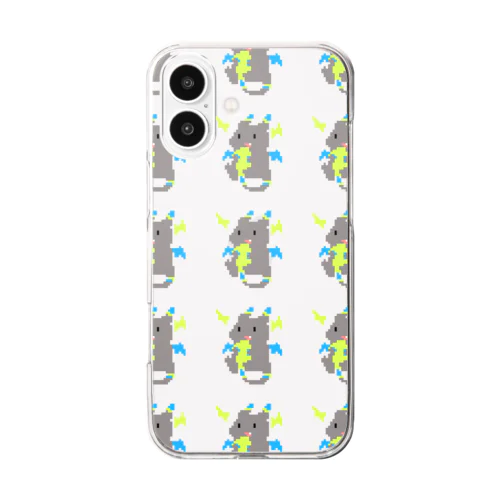 ドット絵もばいりゅー Clear Smartphone Case