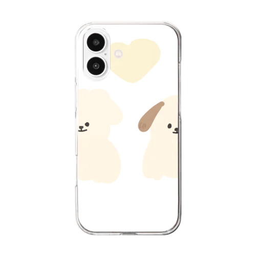 ぱんたとぺっちゃん Clear Smartphone Case
