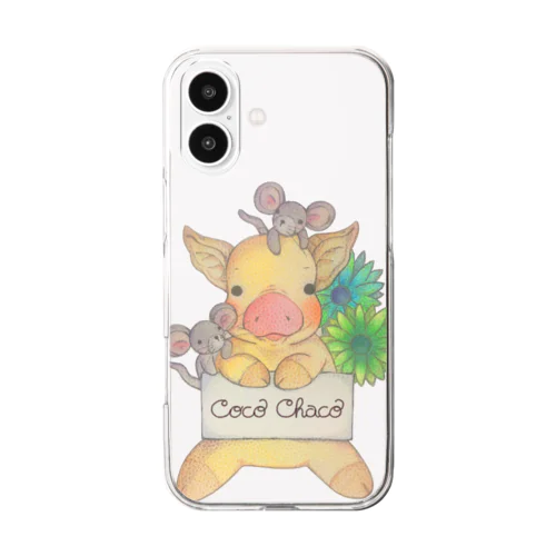 chaco 先生　なかよしピギー＆マウチュー Clear Smartphone Case