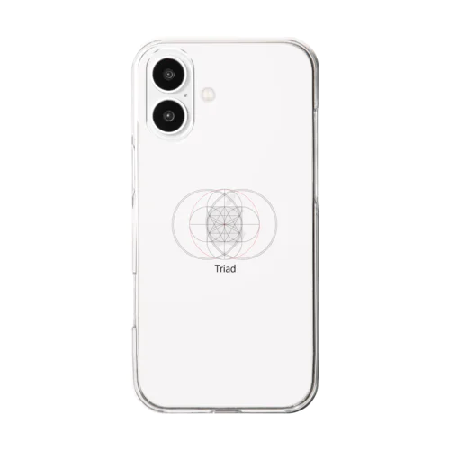 三は全てを生む　Triad Clear Smartphone Case