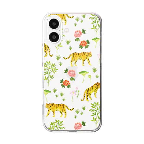 天天青空　虎マルチ Clear Smartphone Case