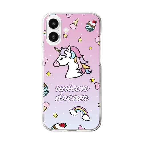 ユニコンドリーム Clear Smartphone Case