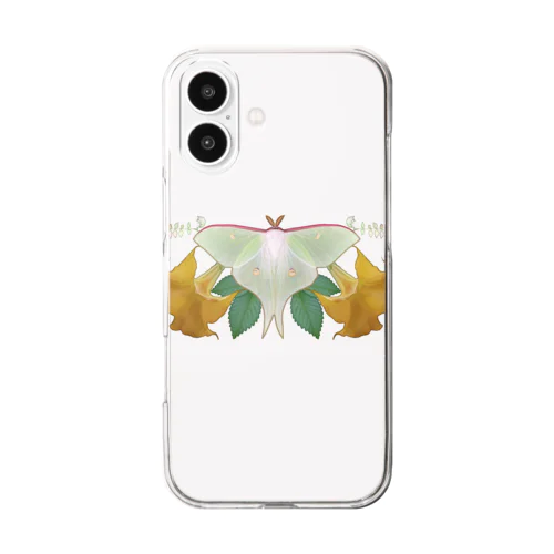 大きな蛾 Clear Smartphone Case