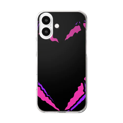 ゆらゆらのハート Clear Smartphone Case