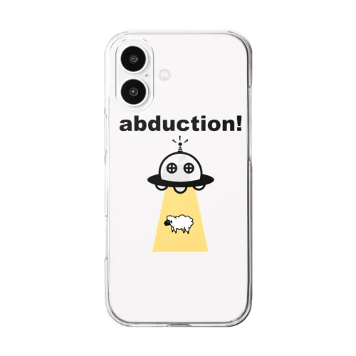 UFOアブダクション Clear Smartphone Case