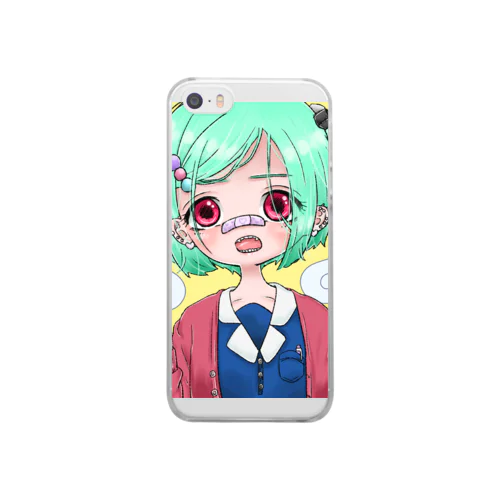 おなかいたいです Clear Smartphone Case