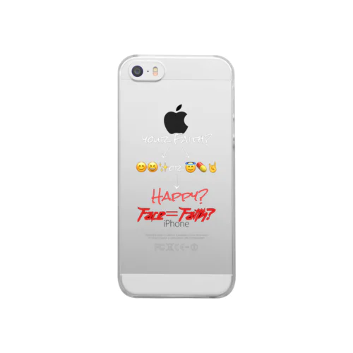 【Suzuri限定】Face＝Faith Clear Smartphone Case