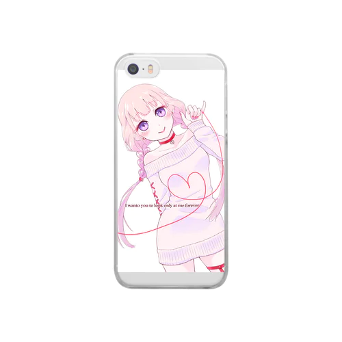 ヤンデレ少女 Clear Smartphone Case