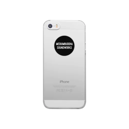 Mediumbuddha Sound Works Round Logo Black Clear Smartphone Case